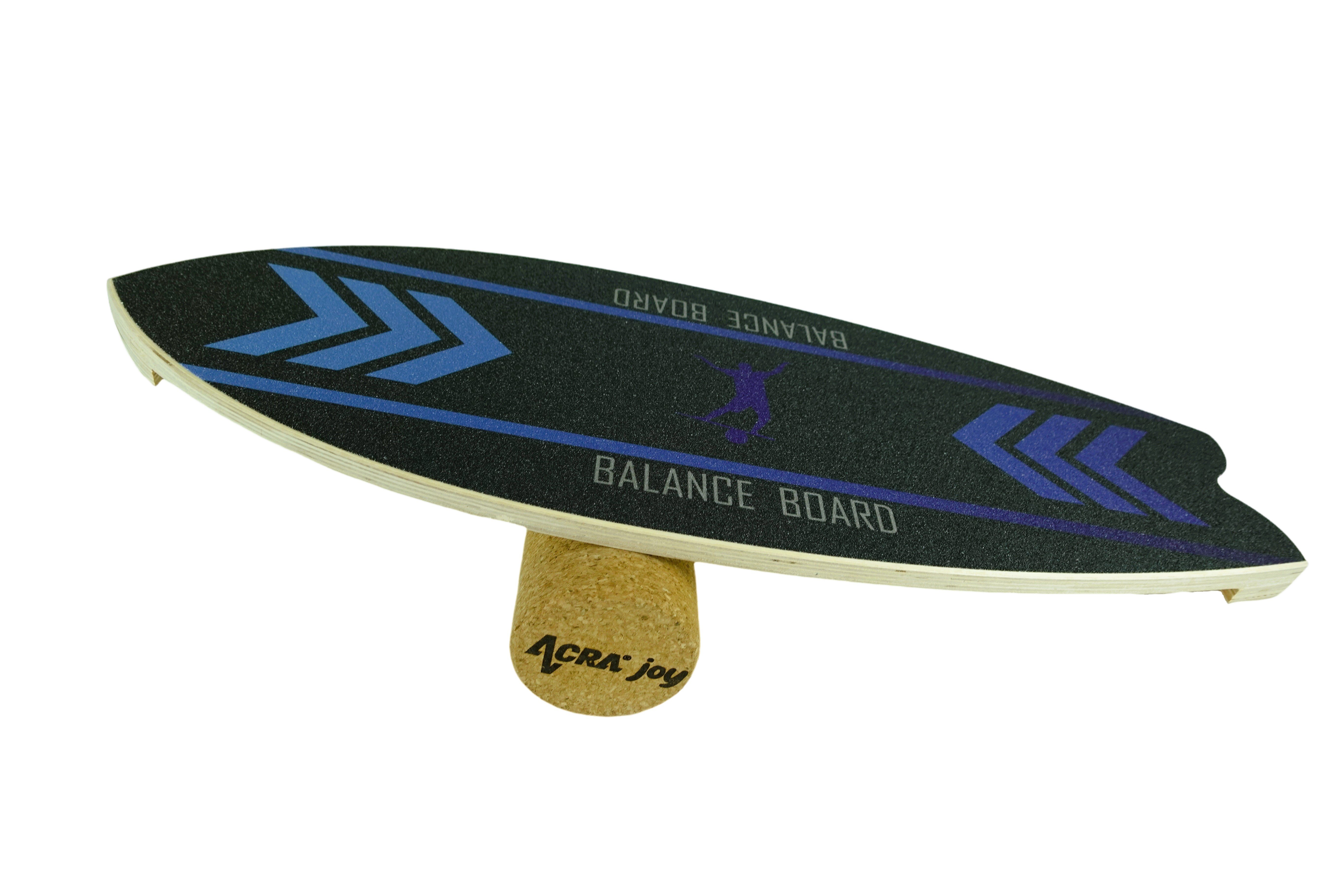 Indoorboard Wave balance board Acra, black and blue
