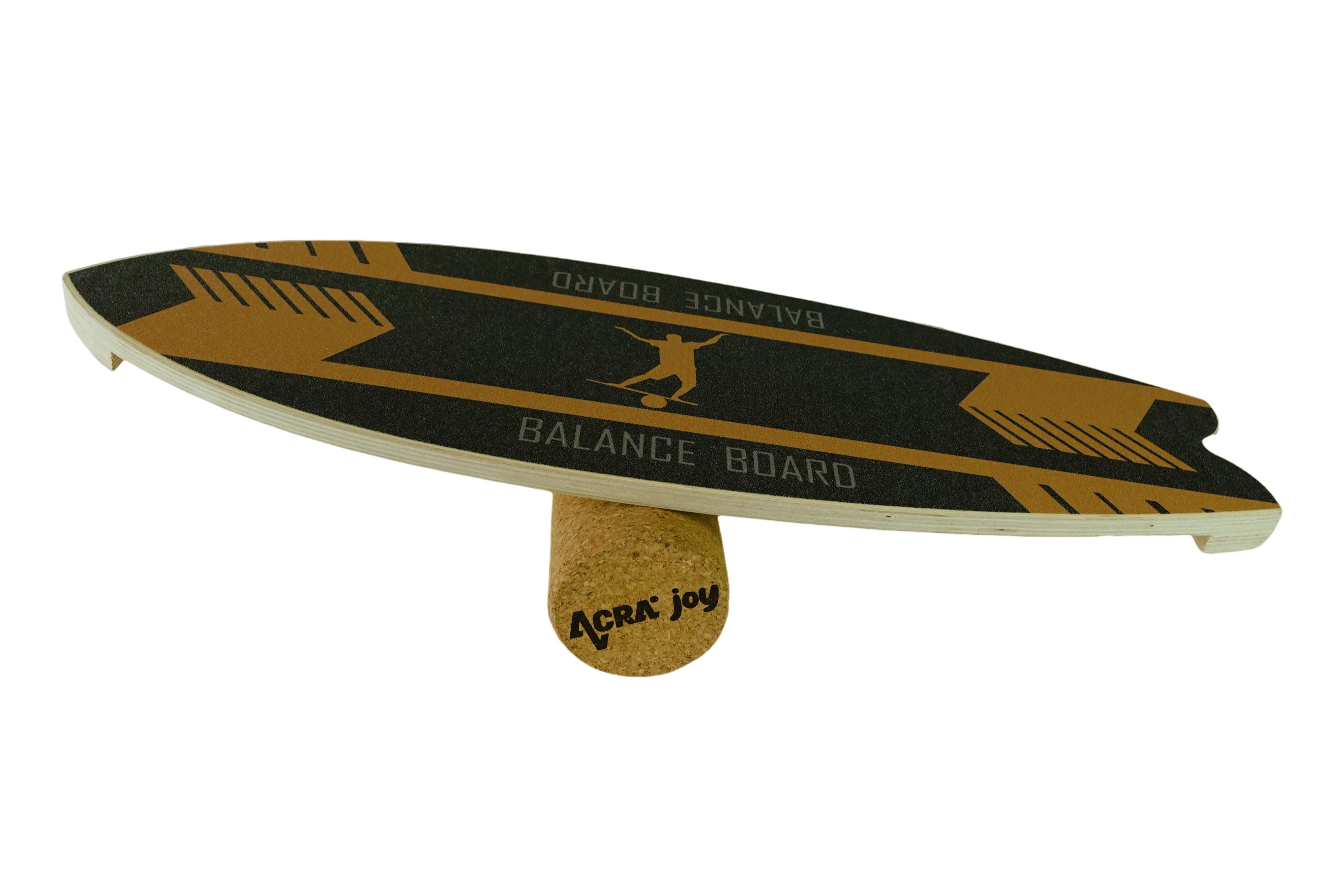 Indoorboard Wave balance board Acra, black and yellow