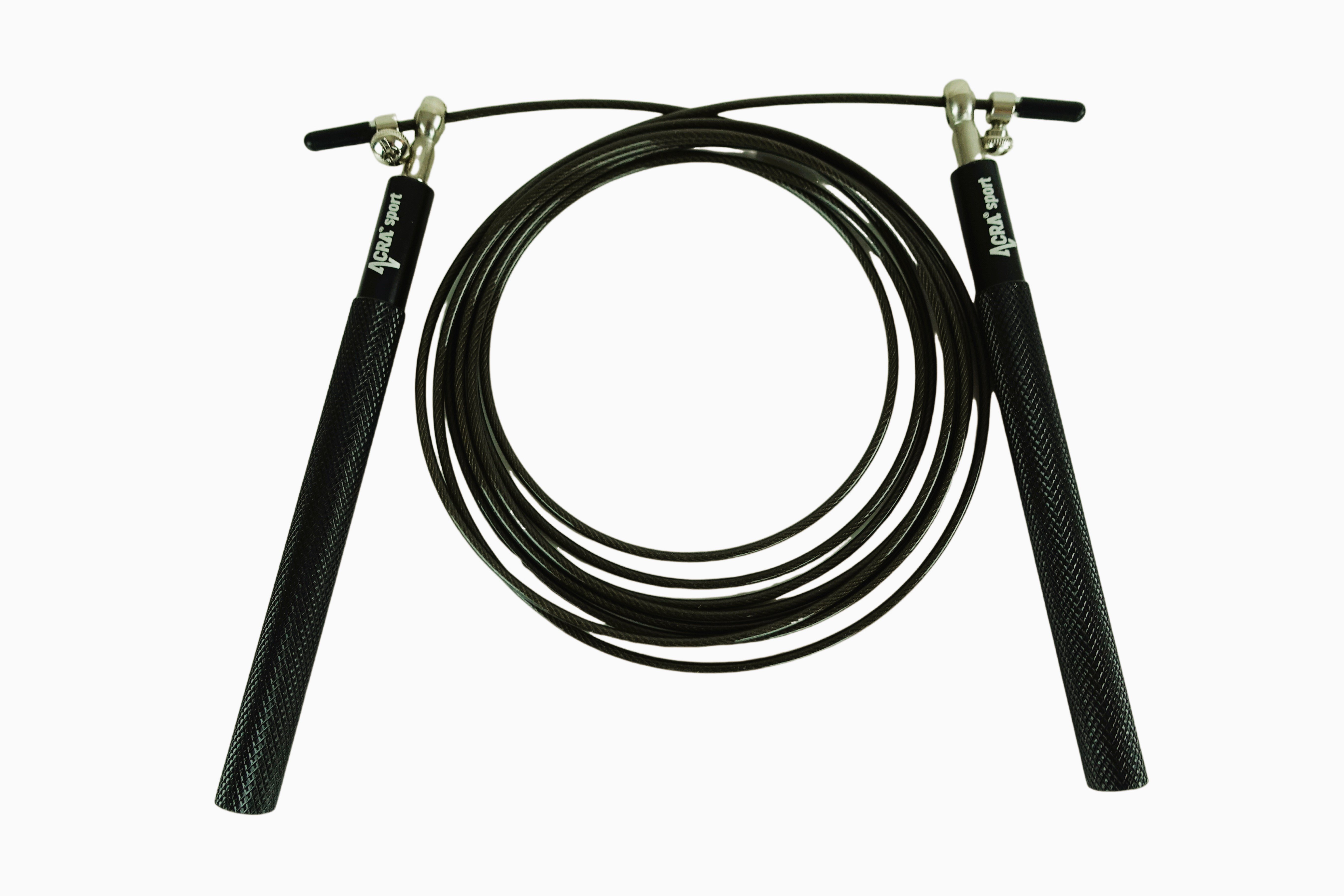 Adjustable jump rope - black