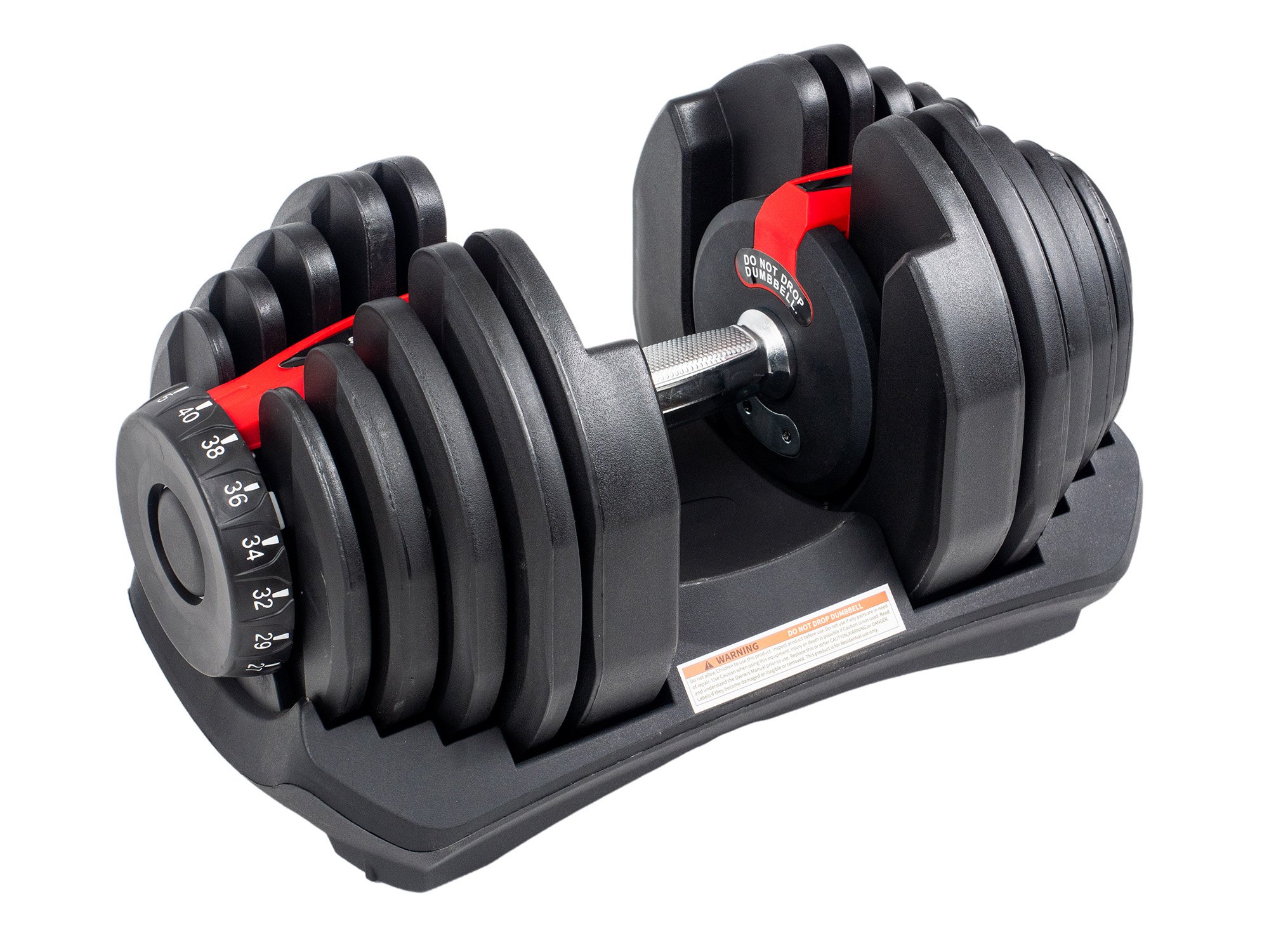 Set of adjustable dumbbells 24 kg, 3in1