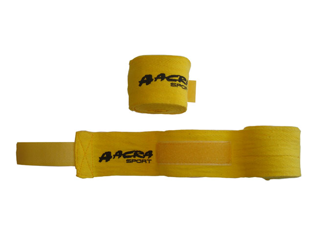 Hand bandage for martial arts yellow