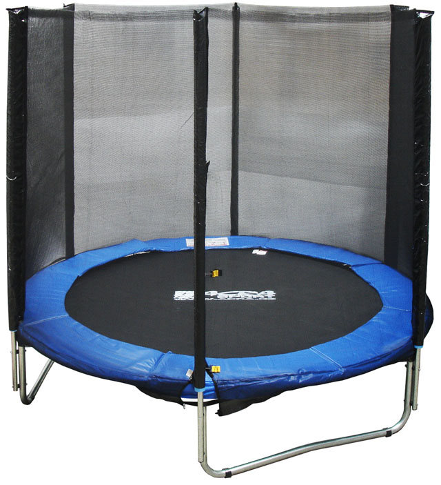 Trampoline with protective net 244 cm