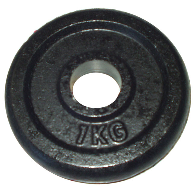 Cast iron disc (weights) for dumbbells 1kg - 25mm