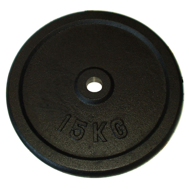 Cast iron disc (weights) for dumbbells 15kg - 30mm