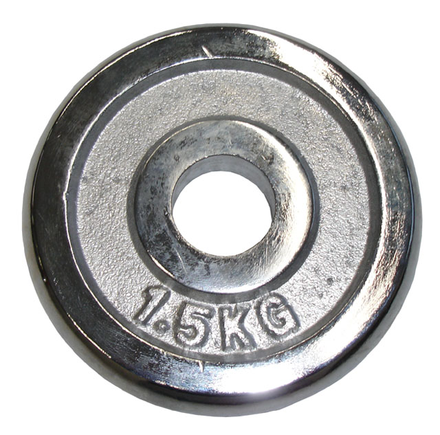 Chrome disc (weight) for dumbbells 1,5kg - 30mm