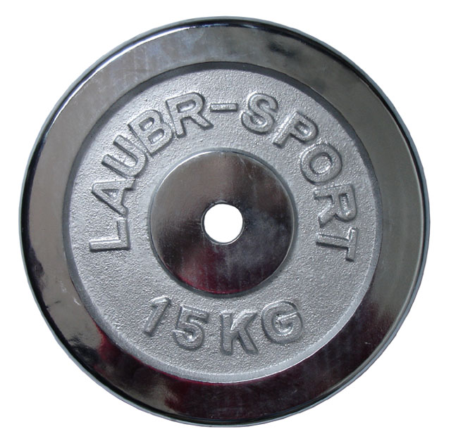 Chrome disc (weight) for dumbbells 15kg - 25mm