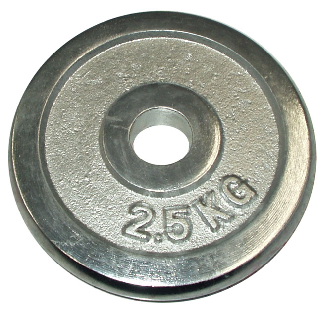 Chrome disc (weight) for dumbbells 2,5kg - 30mm
