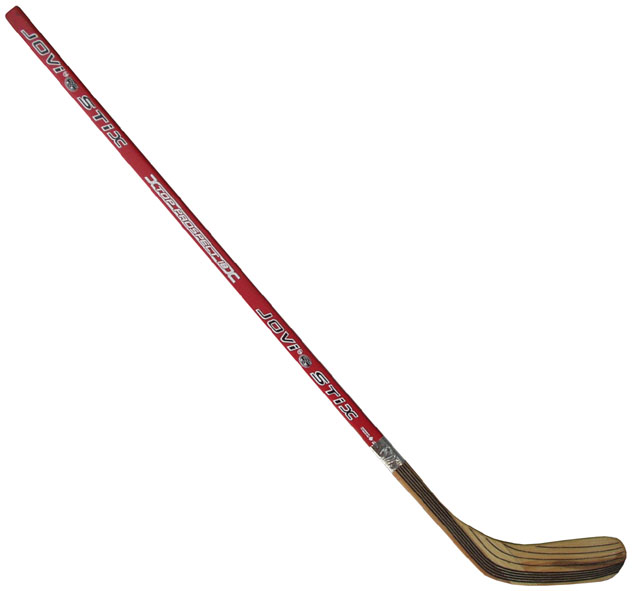 Hockey stick Jovi Stix 145cm wood laminated left - red