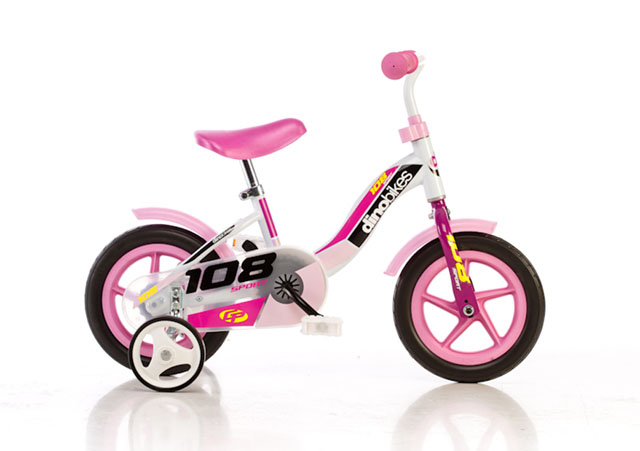 Kids bike DINO 101GLN pink 10"