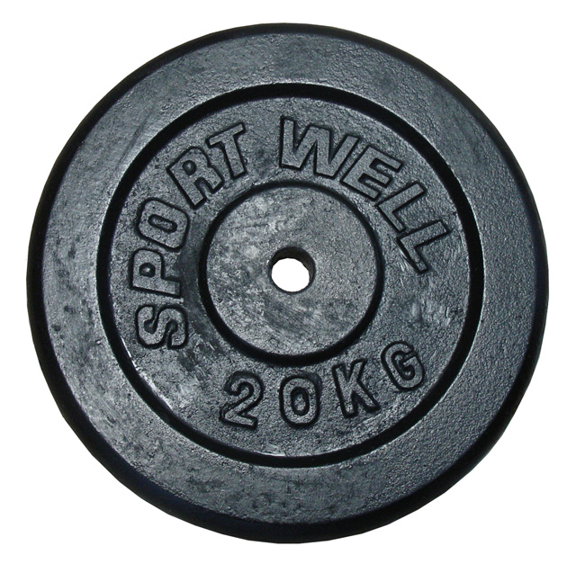 Cast iron disc (weights) for dumbbells 20kg - 25mm