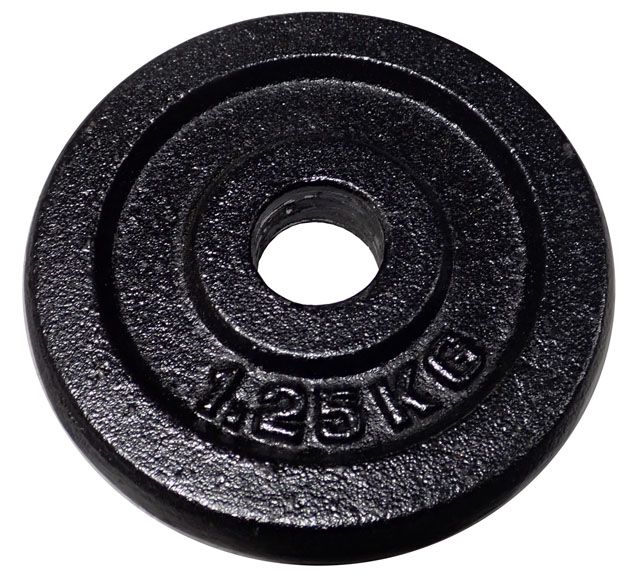 Cast iron disc (weights) for dumbbells 1,25kg - 30mm