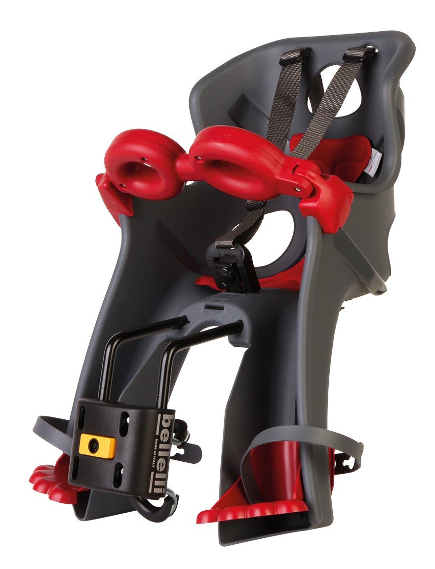 BELLELLI FRECCIA Child bike seat B-FIX, grey