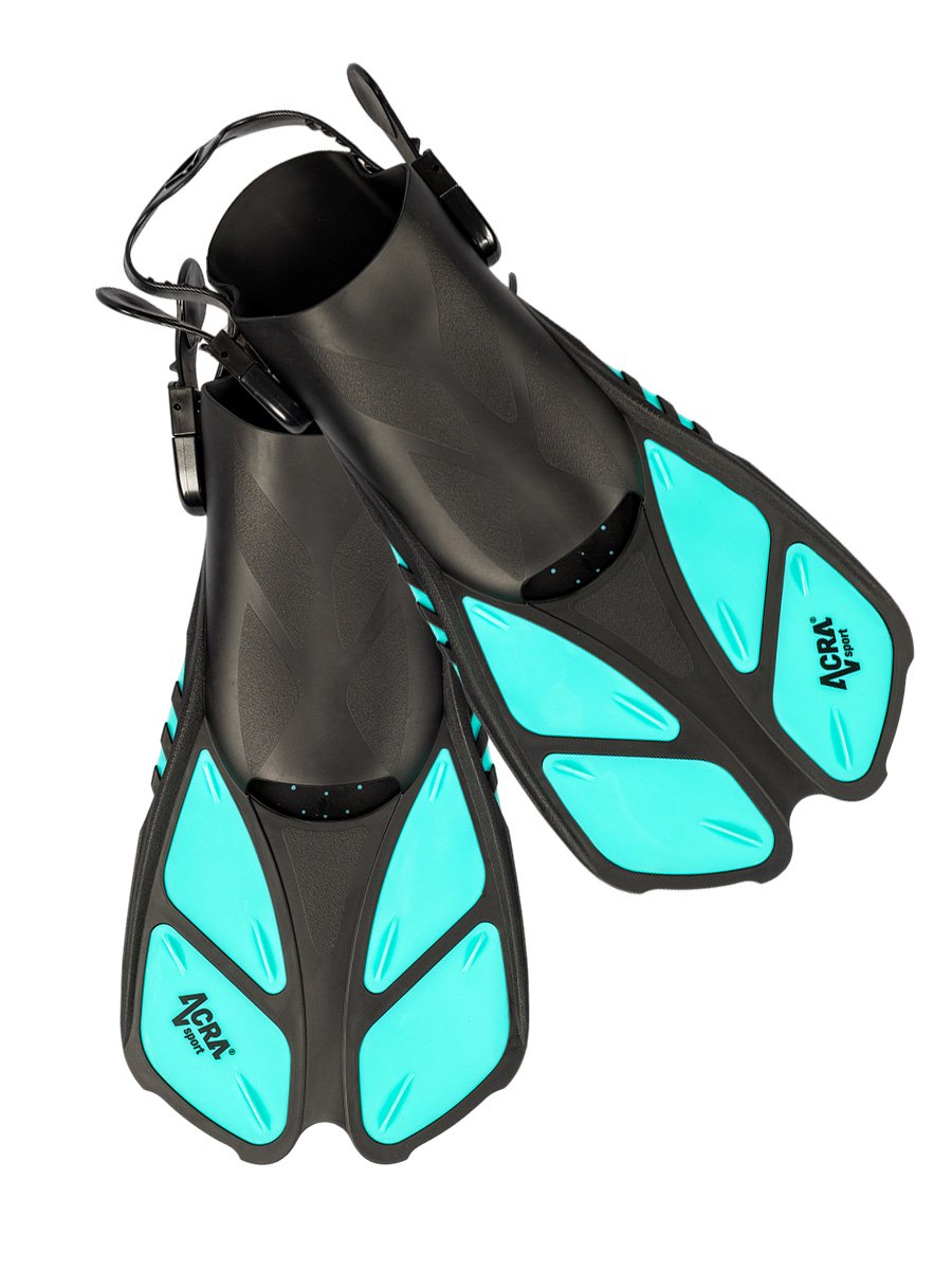 Adult diving fins, turquoise 42-47