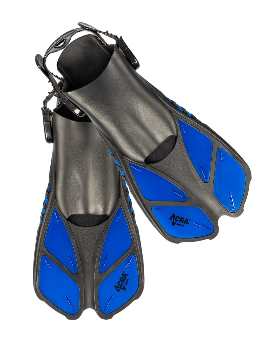 ACRA diving fins F618, short, blue 42-47