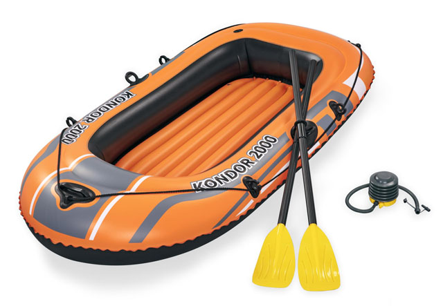 Inflatable two-seater boat Bestway KONDOR 2000 197x115cm