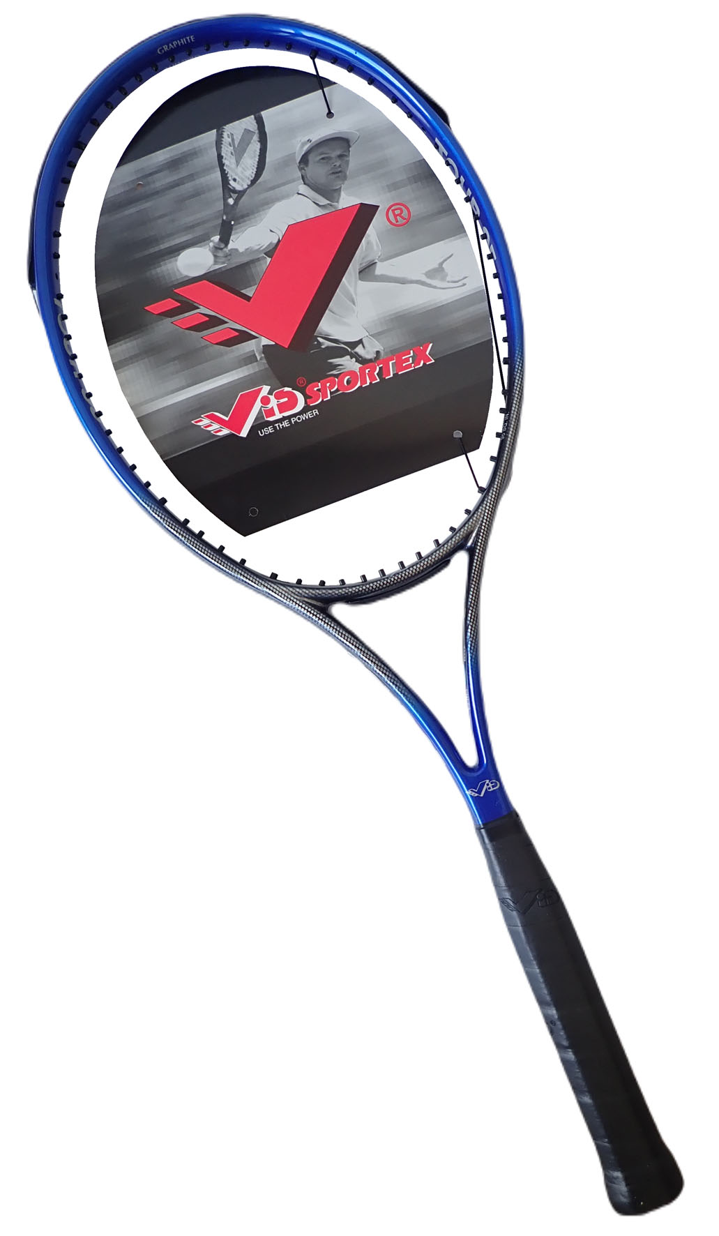 Tennis bat 100% graphite - blue