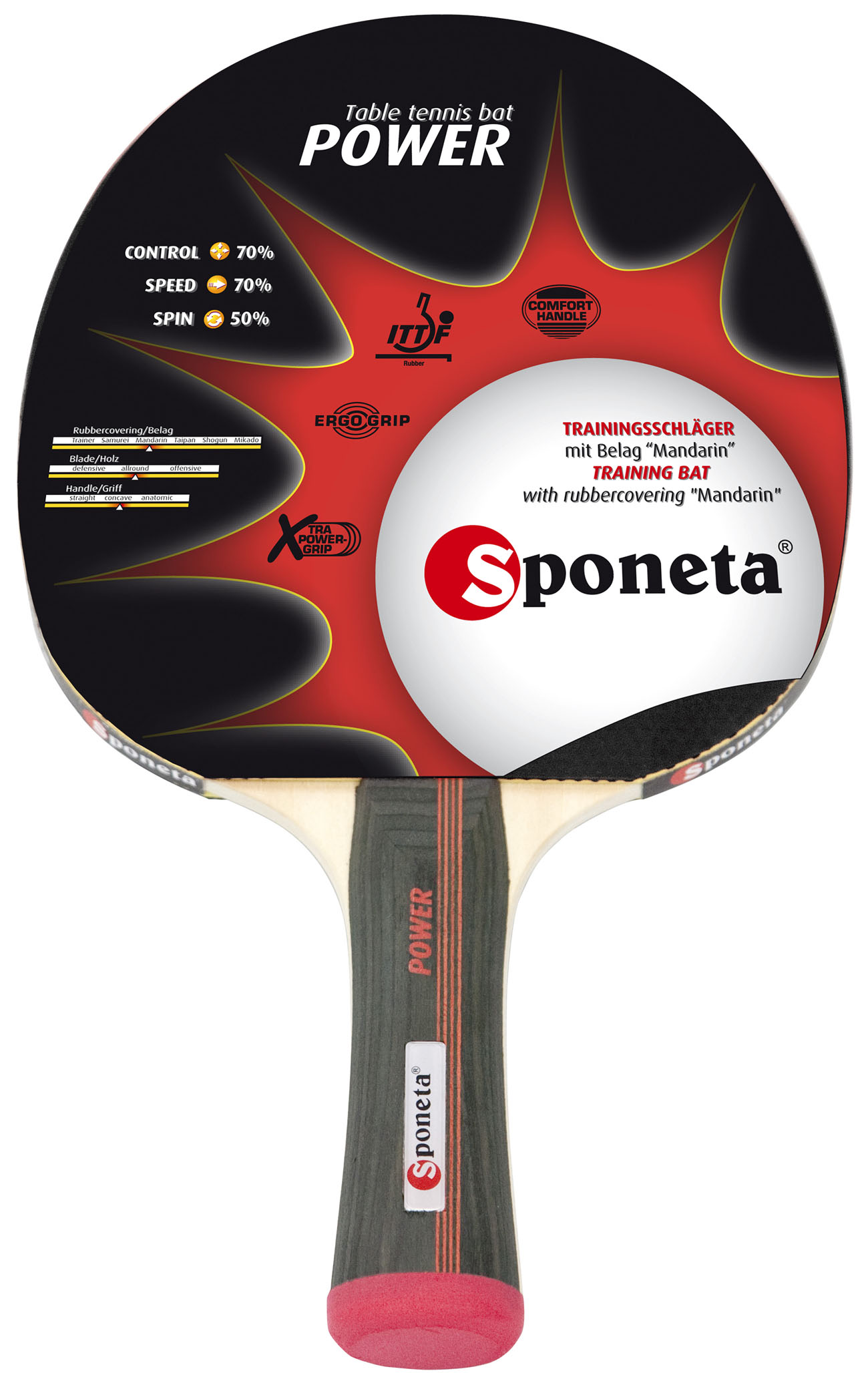 Sponeta G1716 Power ping pong paddle