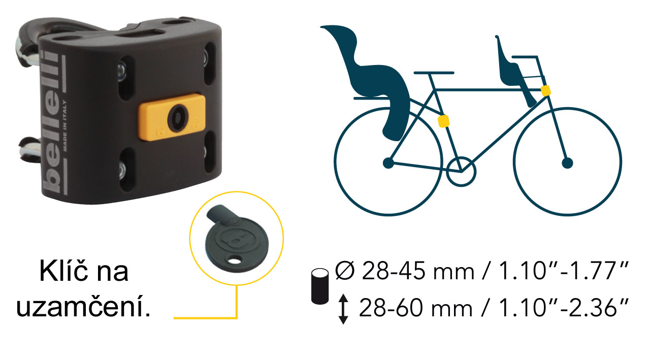 Bellelli - attachment system for bicycle seats - B-FIX
