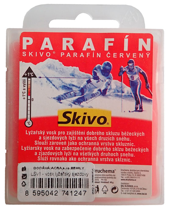 ACRA LSV1-CRV Skivo - downhill wax - red