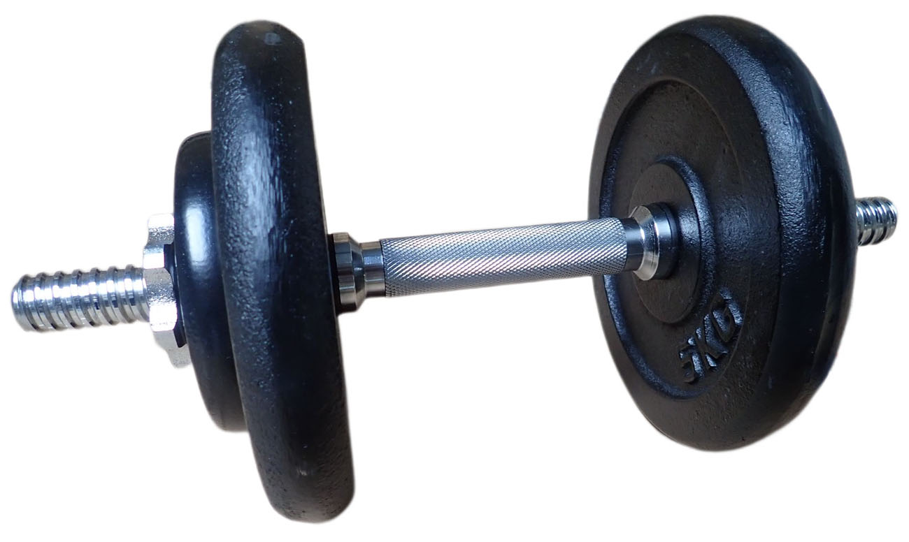 ACRA One-handed loading dumbbell 15 kg - 30 mm