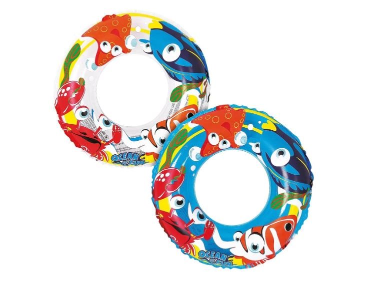 Colourful inflatable ring OCEAN 50 cm
