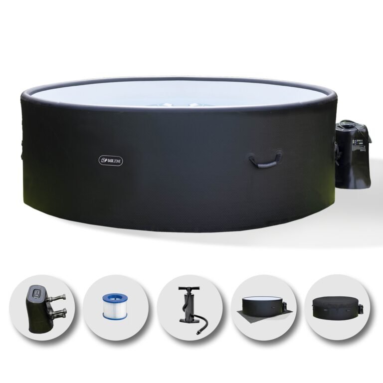 Round whirlpool EASE.ZONE Drop-Stitch with 4-6 seats and external pump