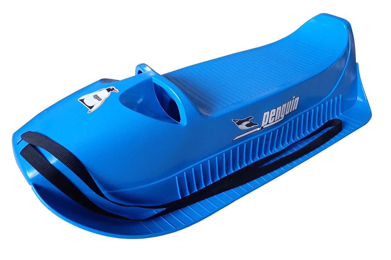 Pinguin plastic sledge, Alfa - blue