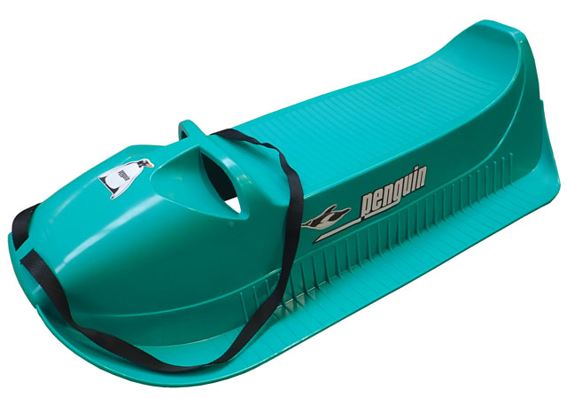 Pinguin plastic sledge, Alfa - green