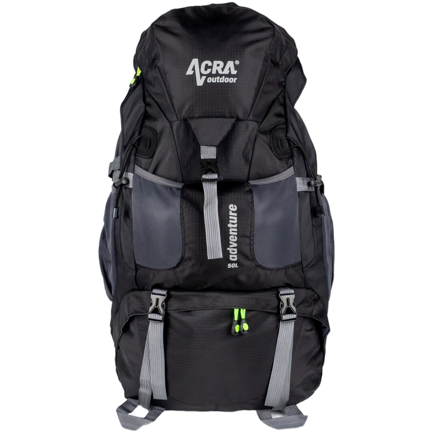 ACRA Backpack Adventure 50 L for hiking black BA50-CRN