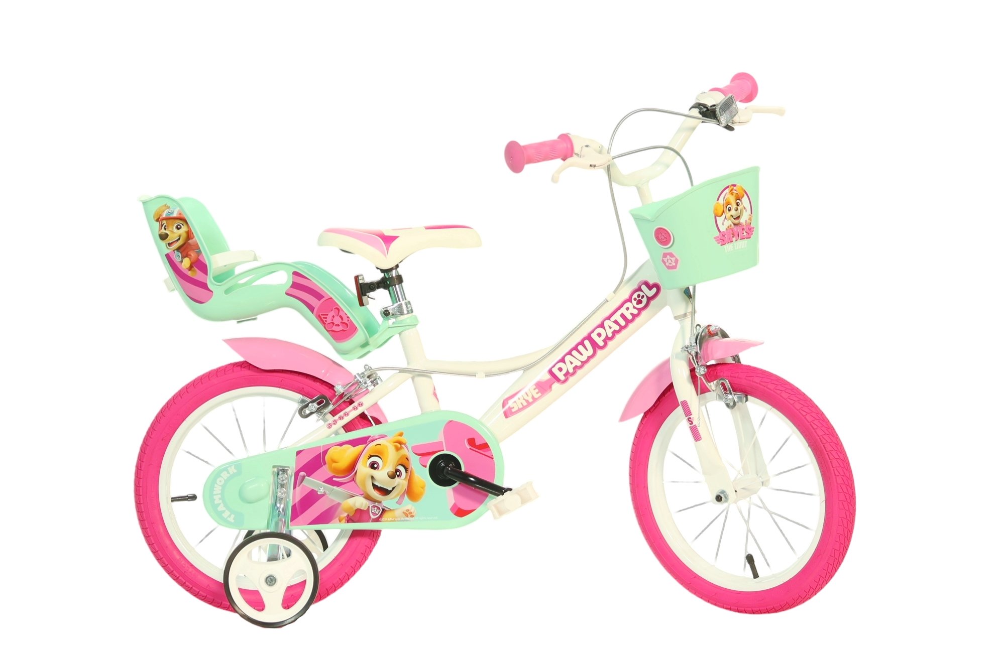 Girls bike 14" with accessories PAW PATROL