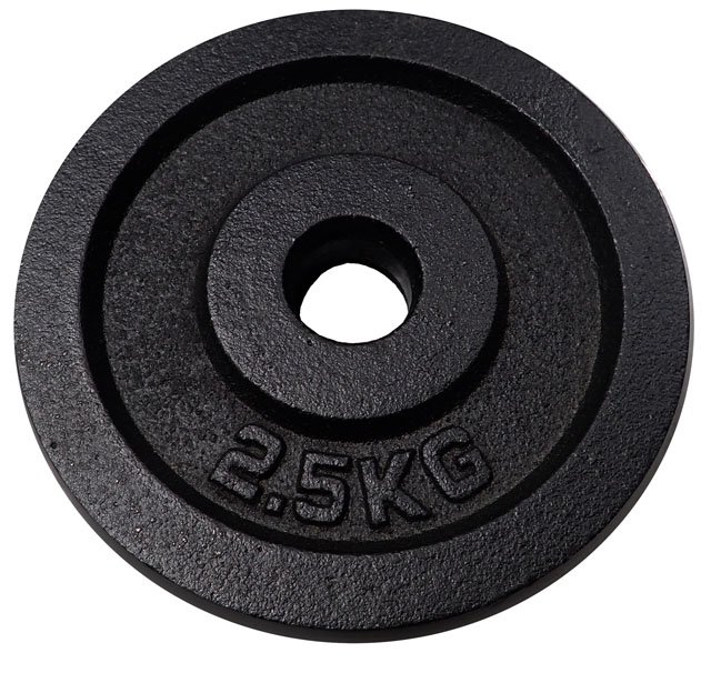 Cast iron disc (weights) for dumbbells 2,5 kg - 30mm