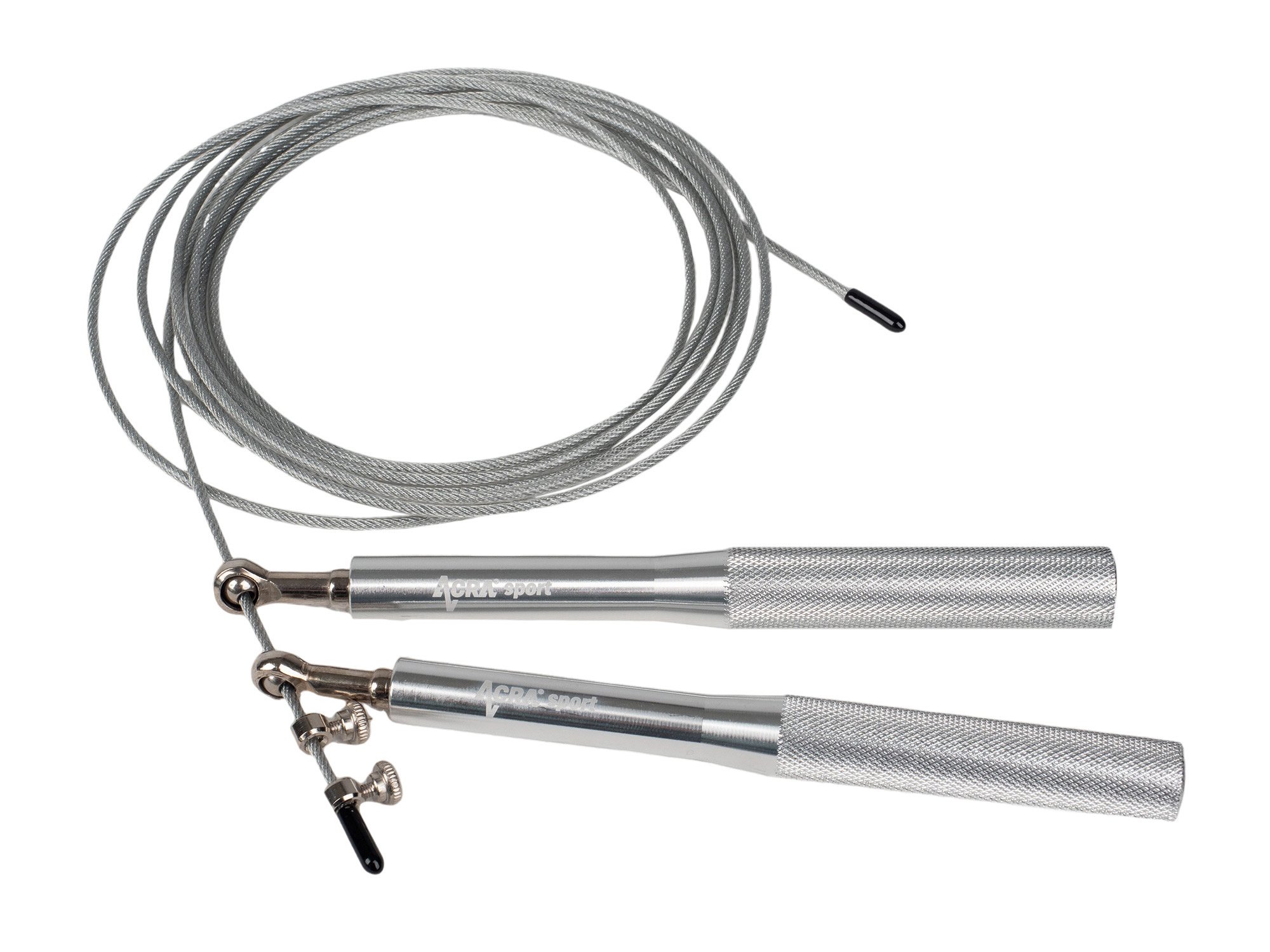 Adjustable jump rope - silver