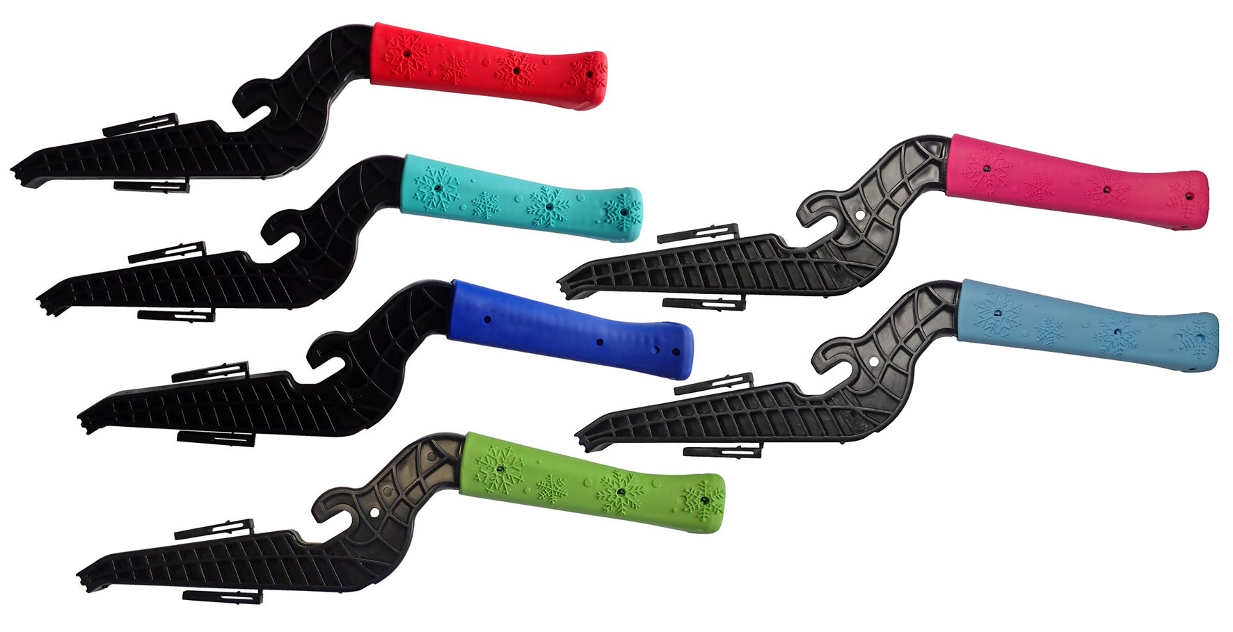 Brakes for steerable bobsleighs - set