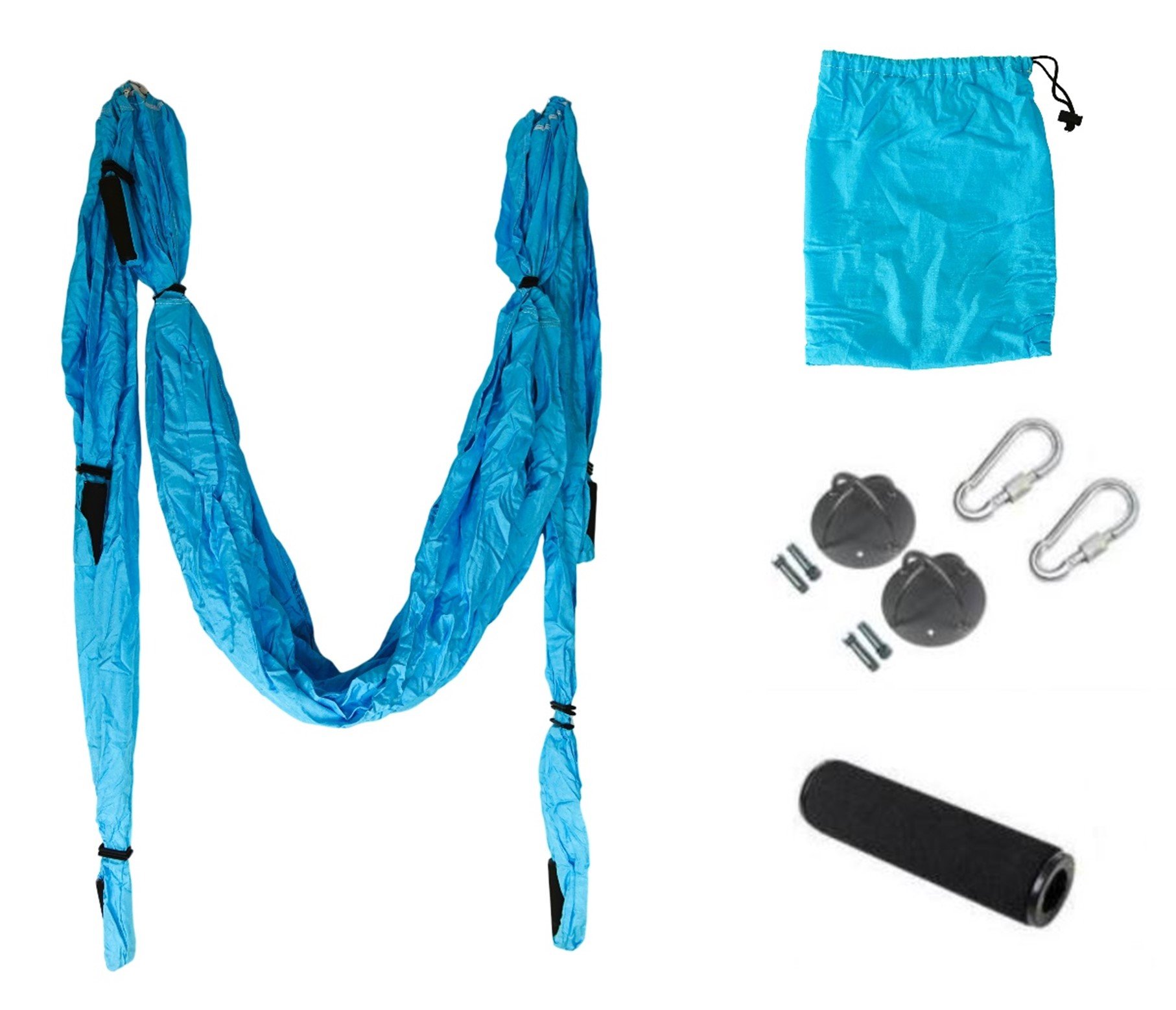 Yoga sling + straps - turquoise