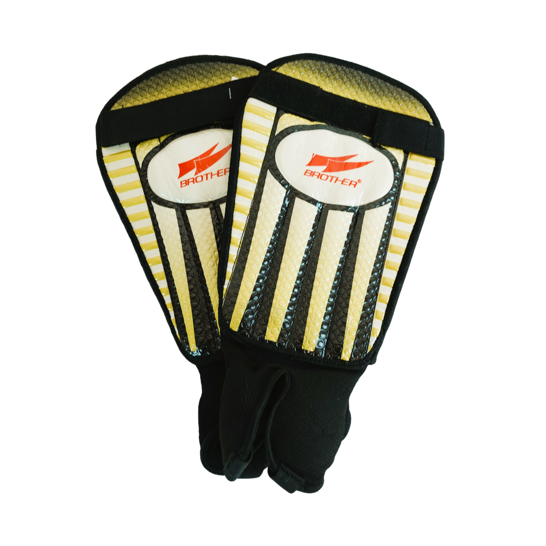Football shin pads gel size XL yellow