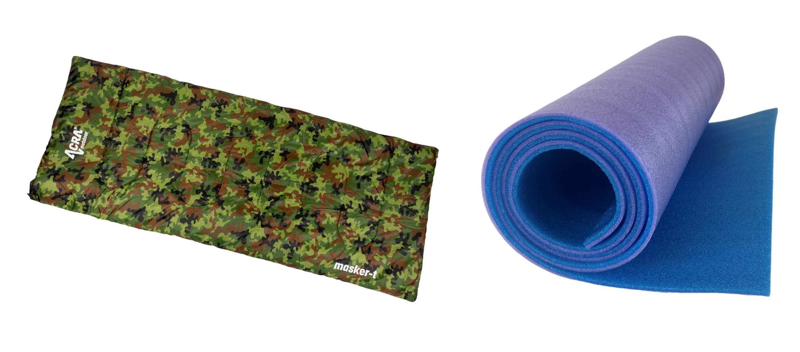 Festival set EASY.COM: blanket sleeping bag + lightweight double-layer car mattress