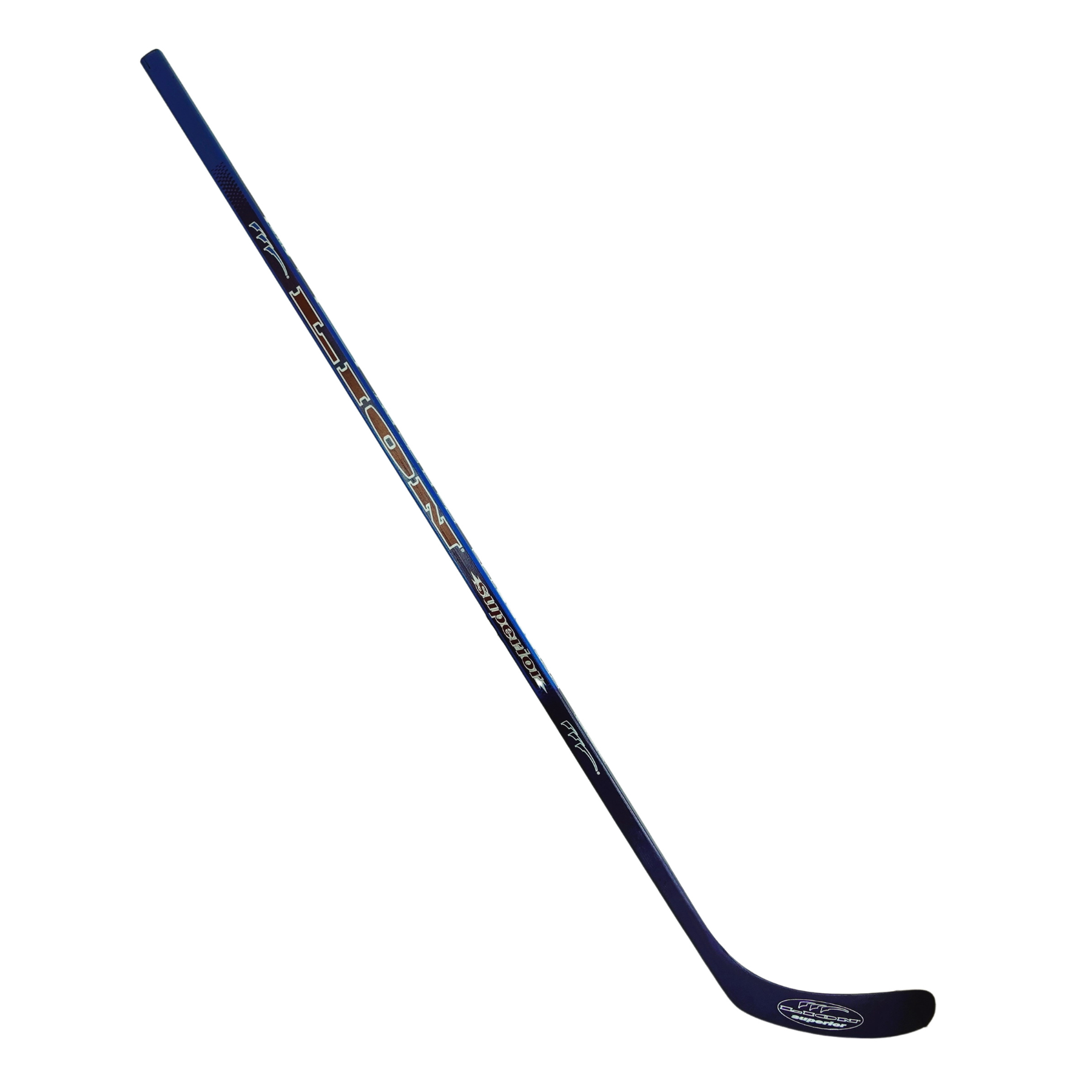 Hockey stick 147cm, wood, laminate right - blue