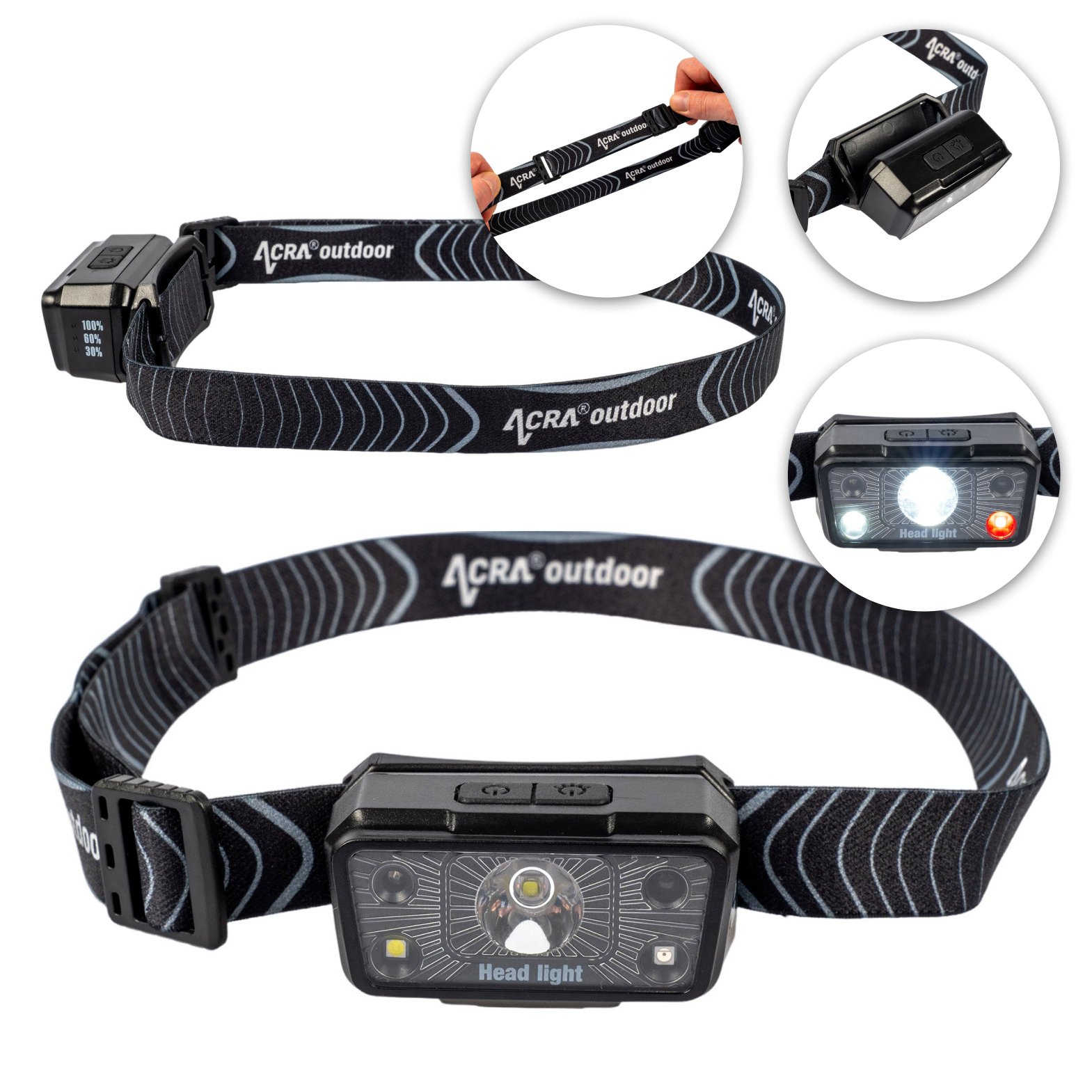 ACRA Outdoor head torch LAMP2