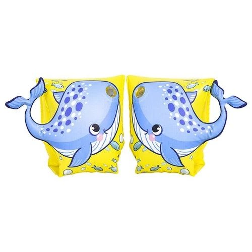 Inflatable swimming sleeves with whale motif 22x23 cm