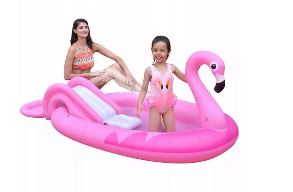 Children's pool Flamingo with slide and fountain