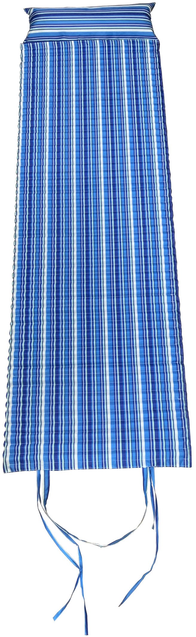 ACRA L02/1-MO Beach lounger with headrest blue