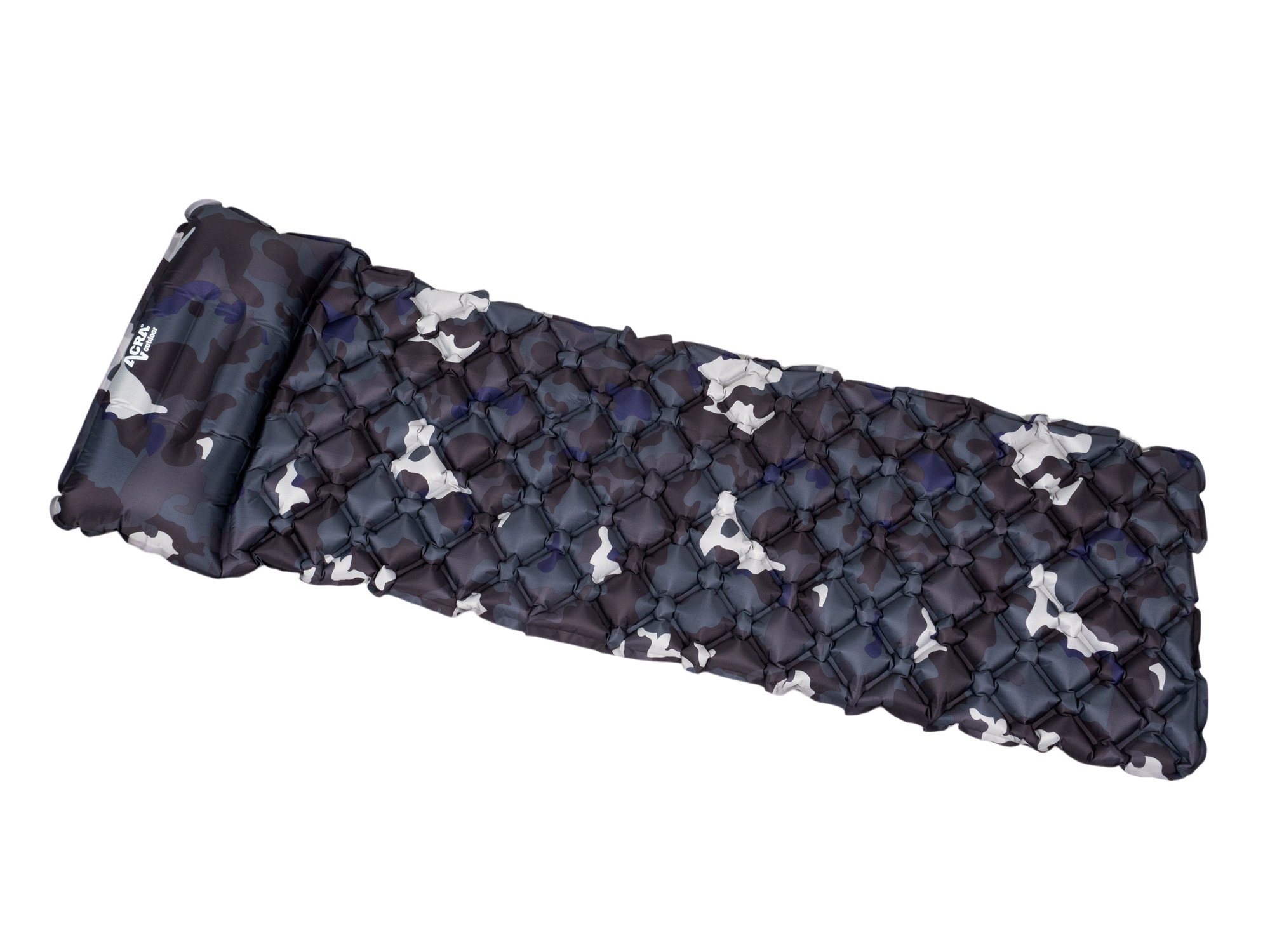 ACRA L140M inflatable mattress grey and beige camouflage with cushion 5cm