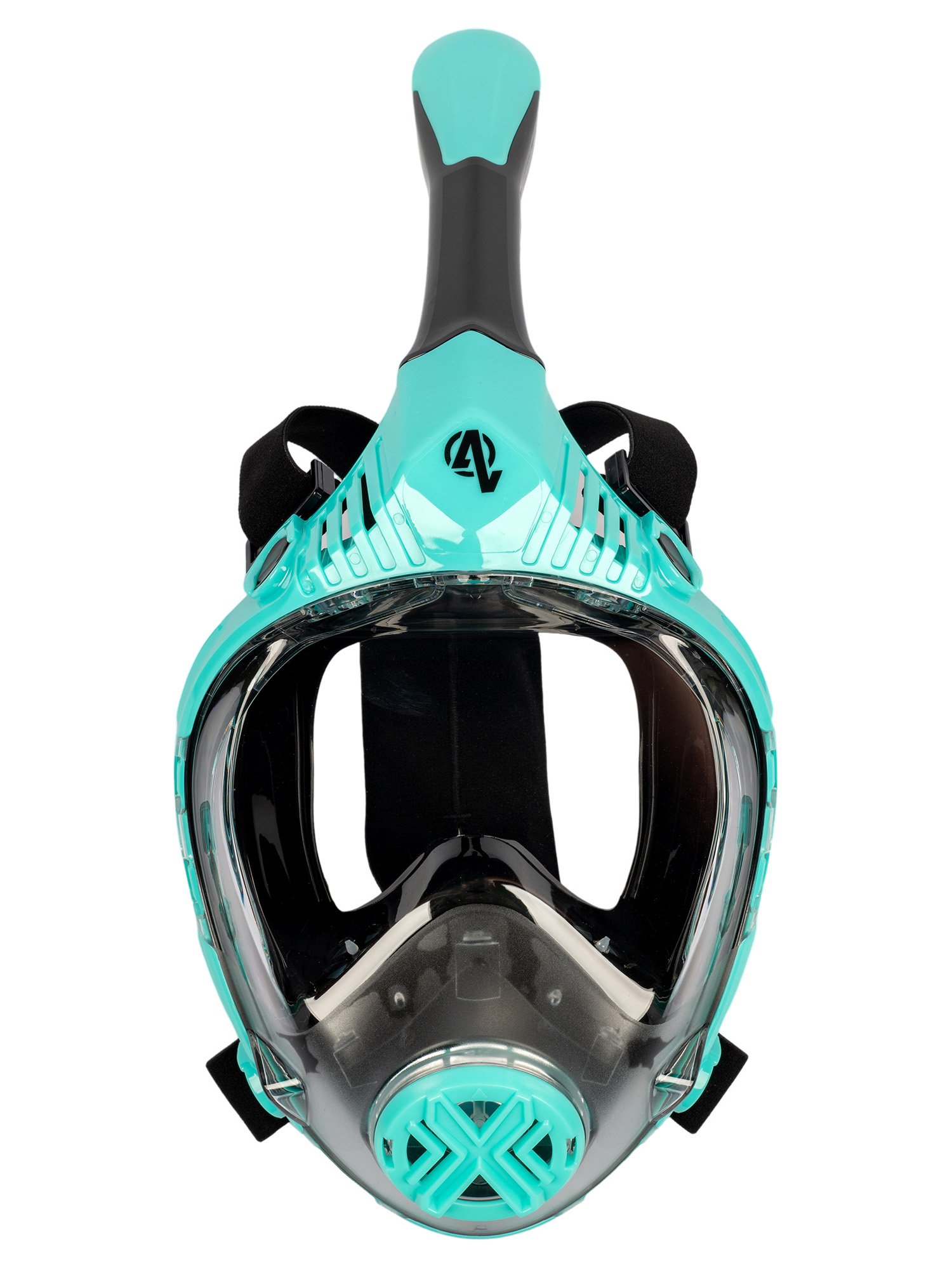 Snorkelling mask, turquoise, full face, size S/M