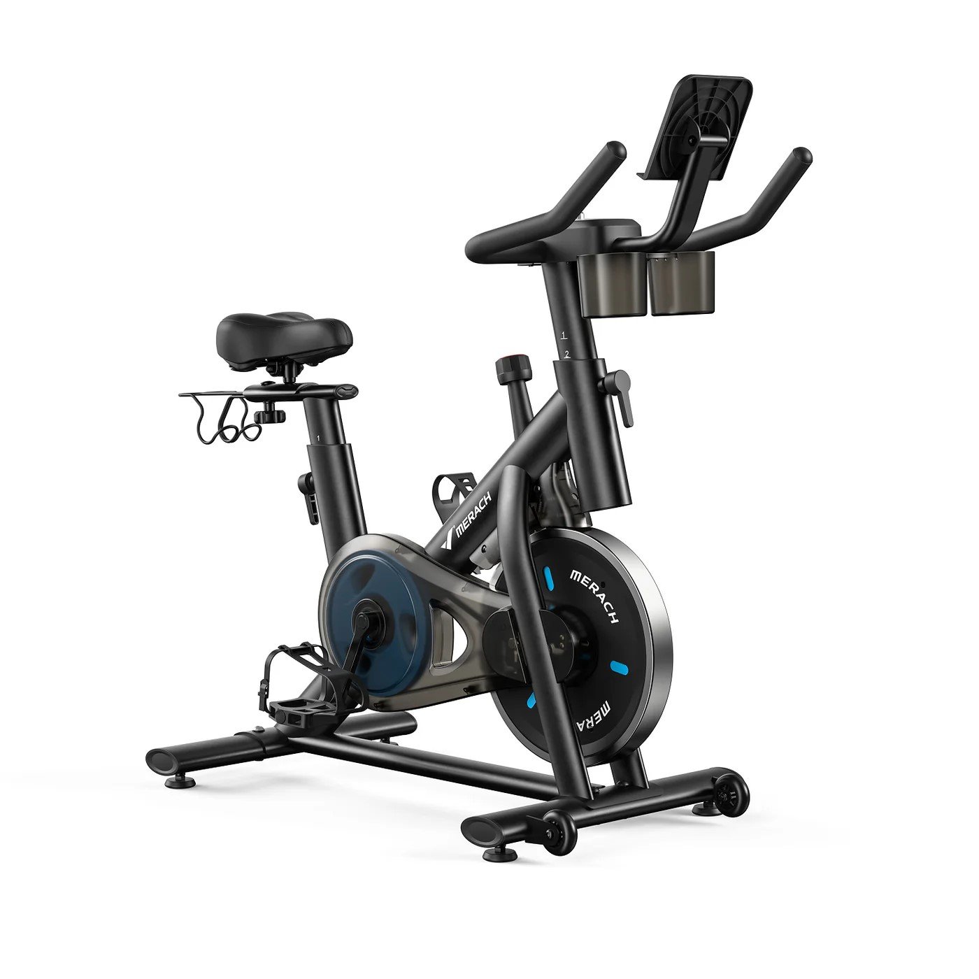 MERACH S26B2 Magnetic exercise bike with dumbbell holder