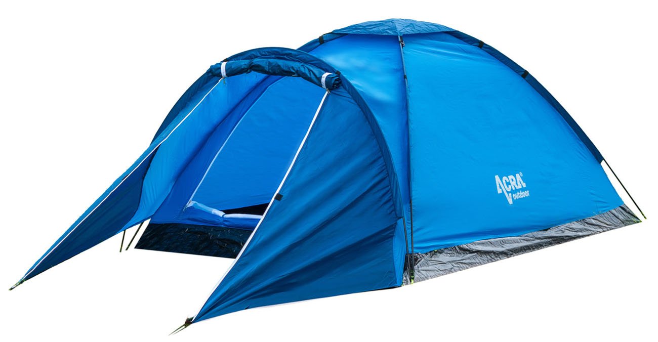 Monodome tent for 3 persons with vestibule blue ST05-MO