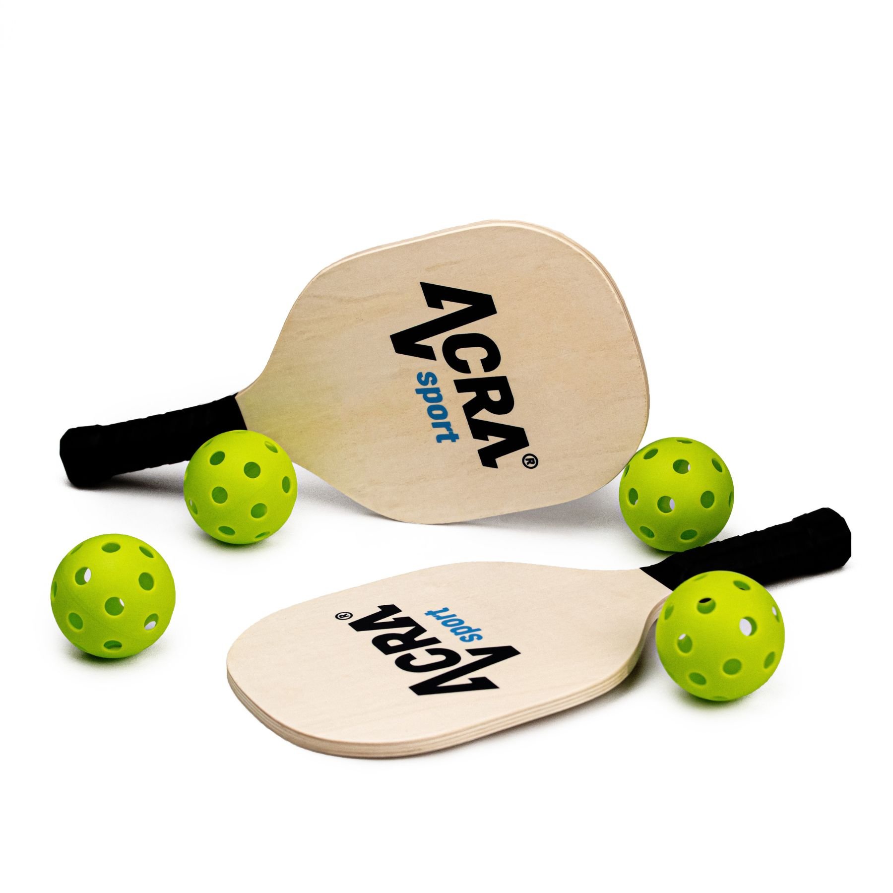 Acra pickleball set 2 rackets and 4 balls