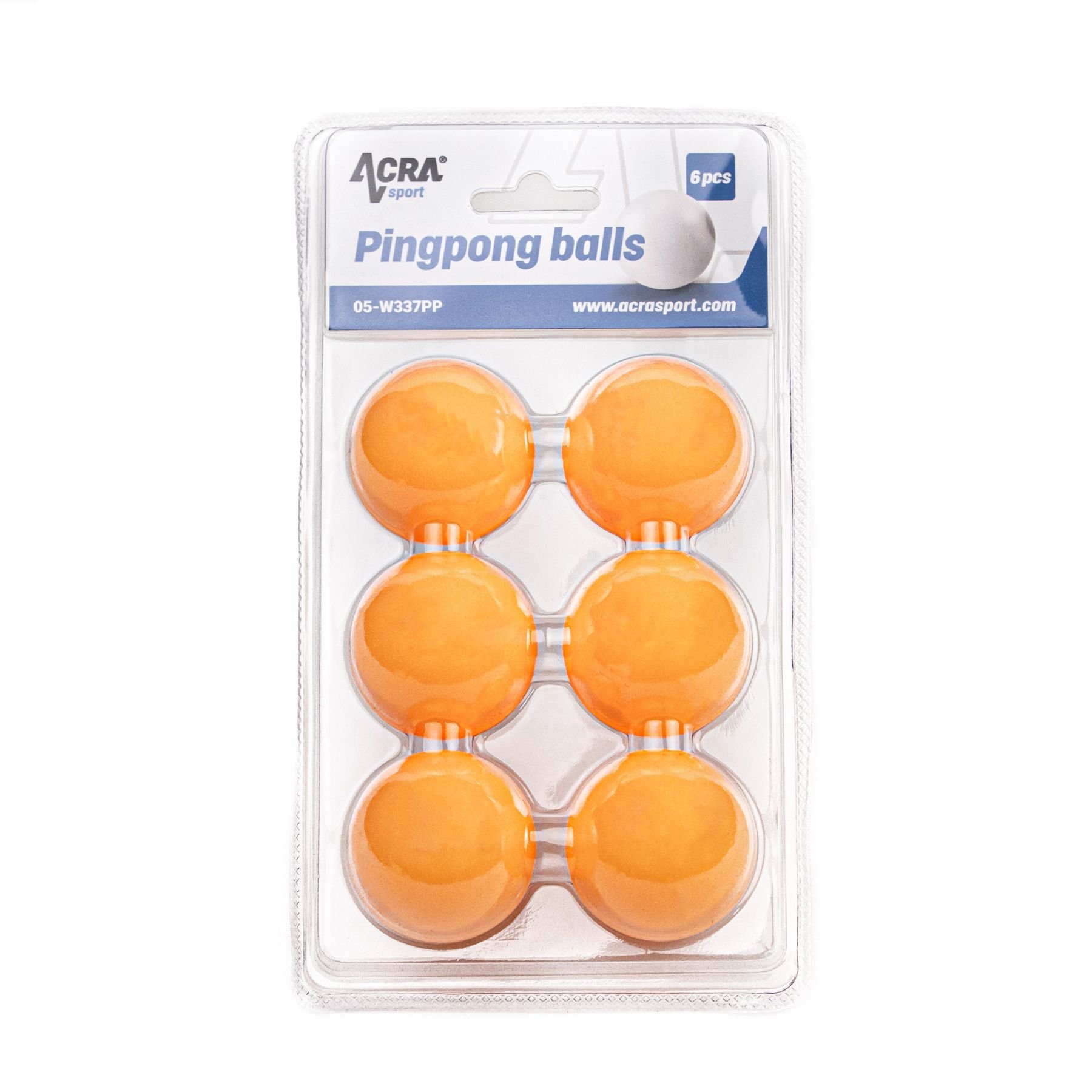 Acra Tischtennisbälle 6 Stück, 40mm, ABS