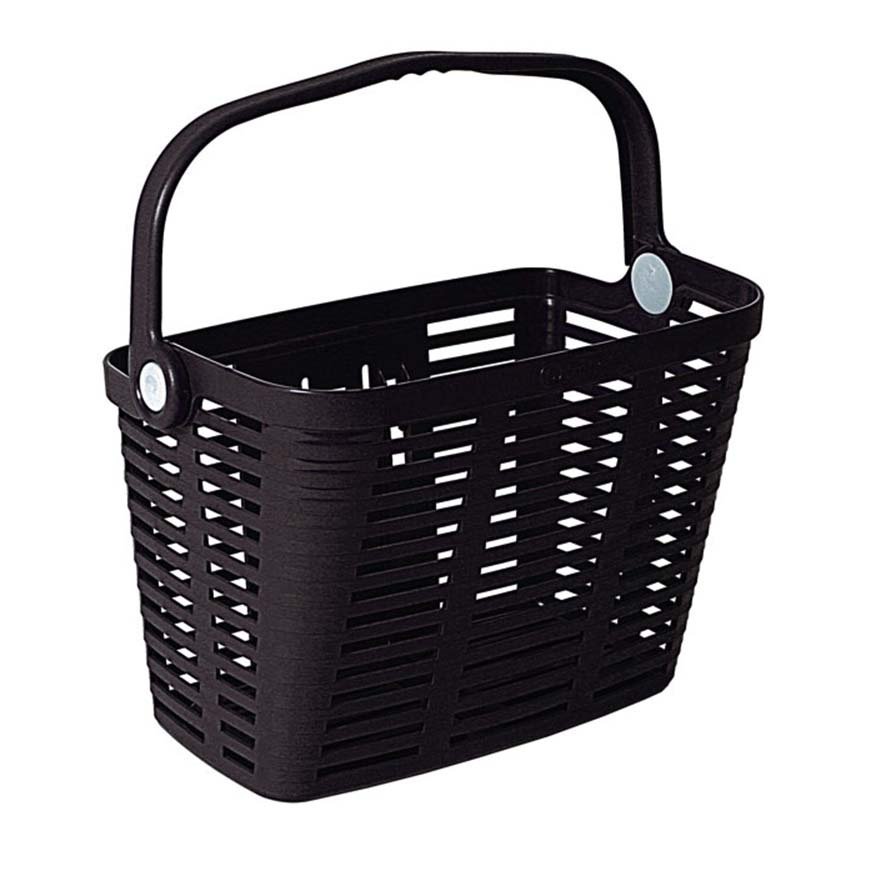 Plastic handlebar basket Plaza, black