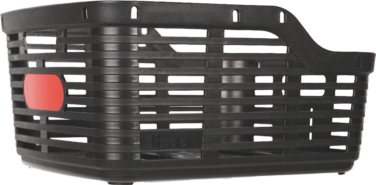 Plastic basket for rear bike carrier ZIGZAG, black