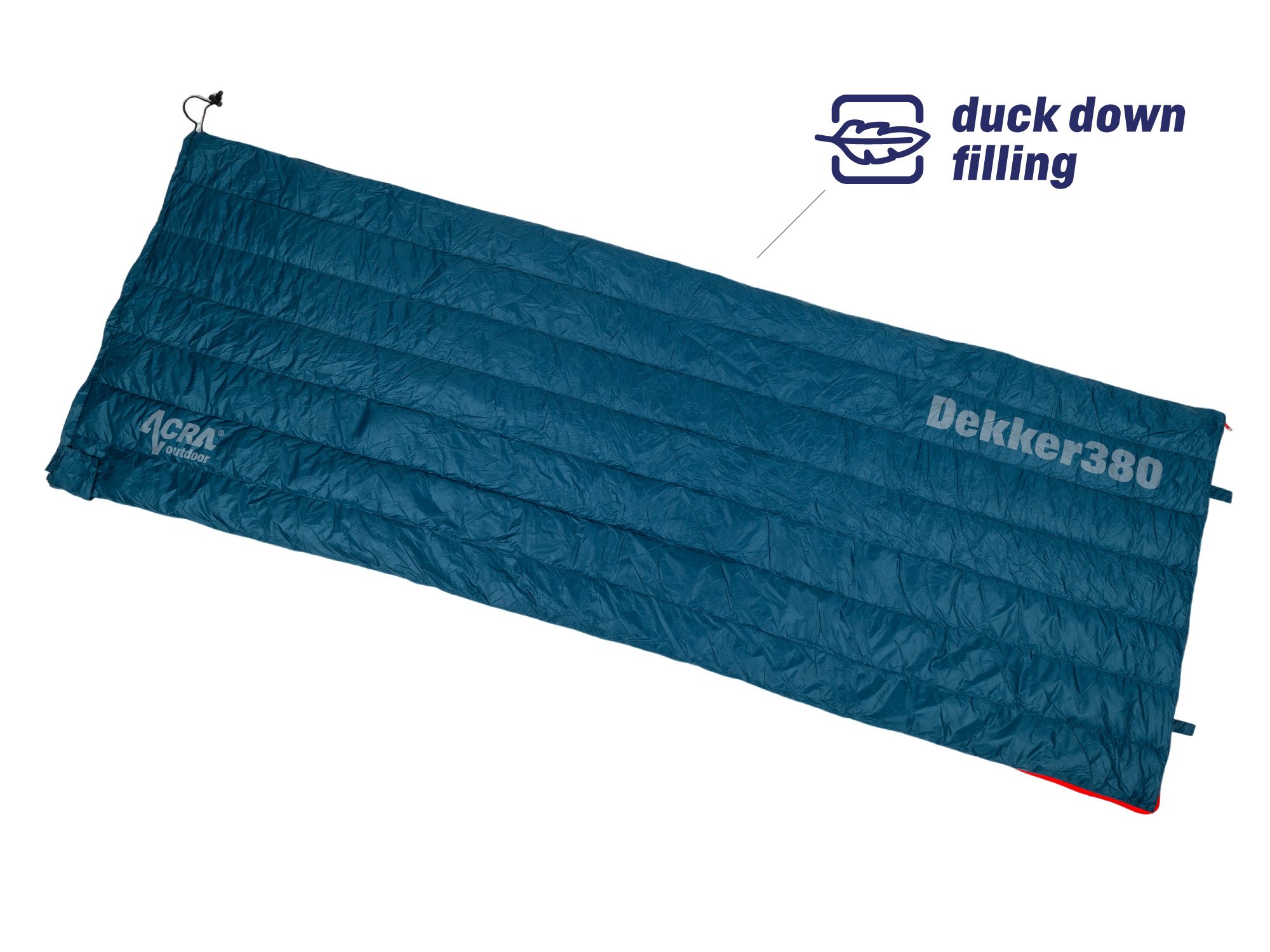 Dekker380 sleeping bag, down duvet